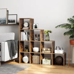 Boekenkast met 10 kubussen - Indusign Bruin
