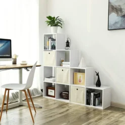 Boekenkast met 10 kubussen - Indusign Bruin