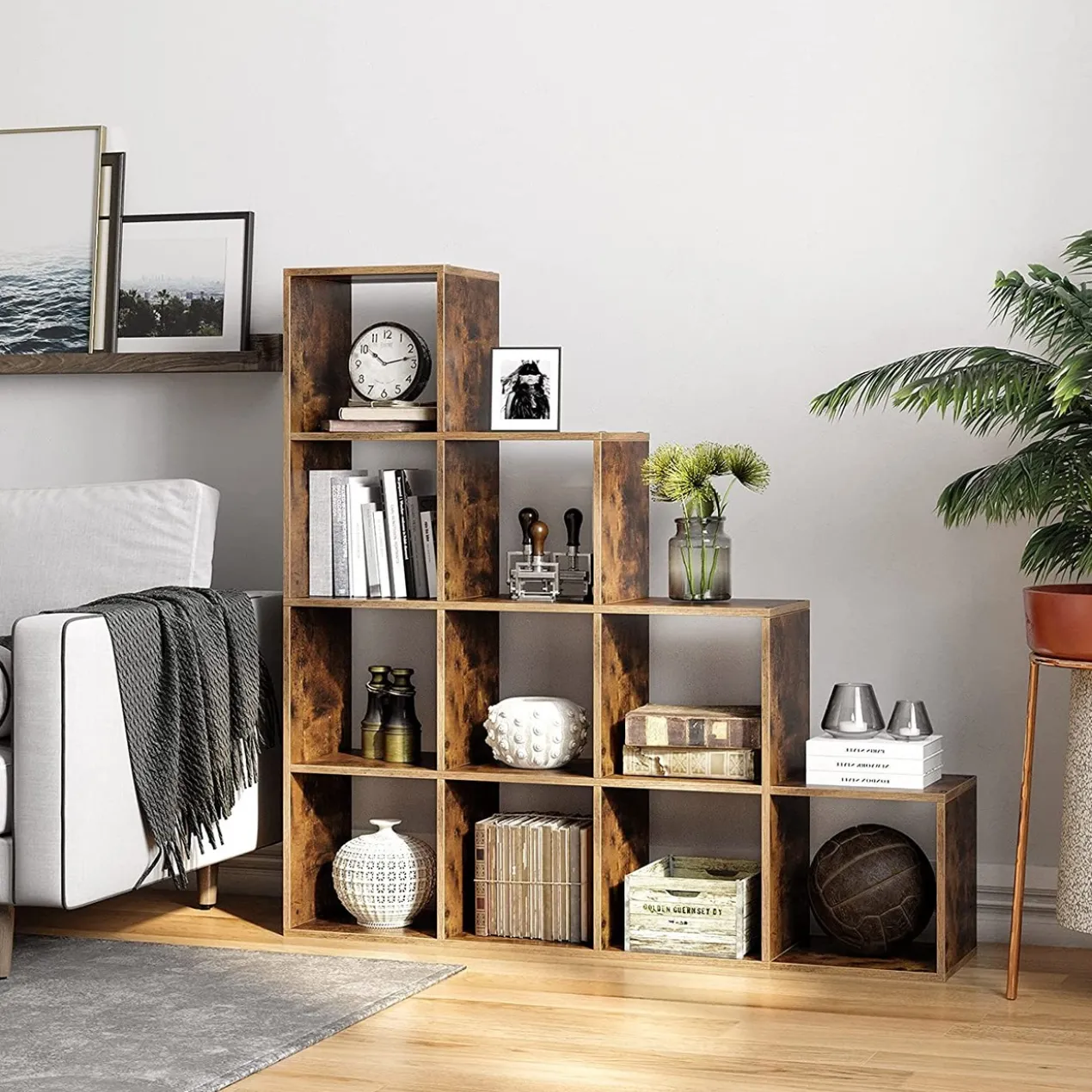 Boekenkast met 10 kubussen - Indusign Wit