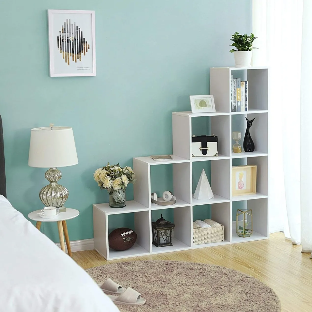 Boekenkast met 10 kubussen - Indusign Wit