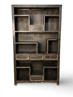 Boekenkast Zwart 5 lades BOEKENKAST ZWART/F 5LA
