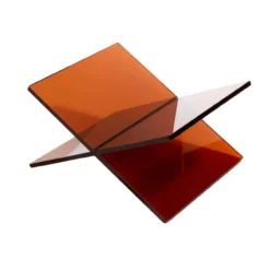 Boekenstandaard Benteji acryl oranjebruin