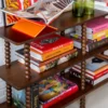 Boekenstandaard Perspex orange