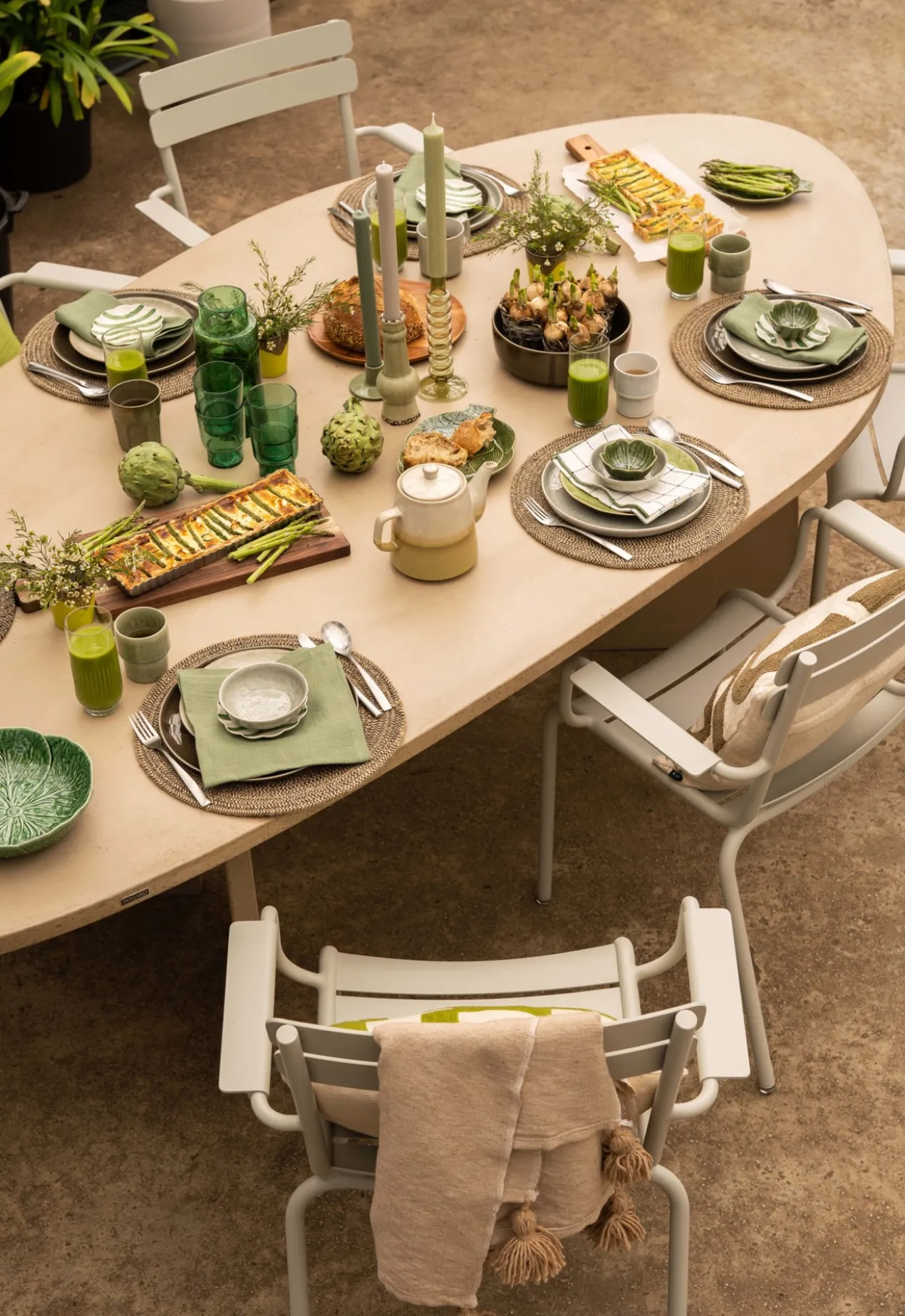 Bogard organische eettafel | Oat 280 cm