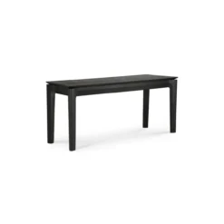 Bok bank - eiken zwart - 126cm