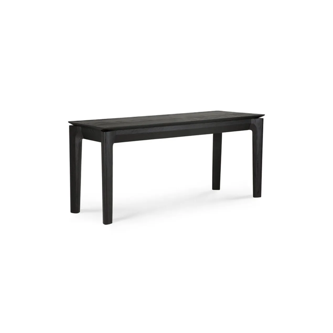 Bok bank - eiken zwart - 126cm