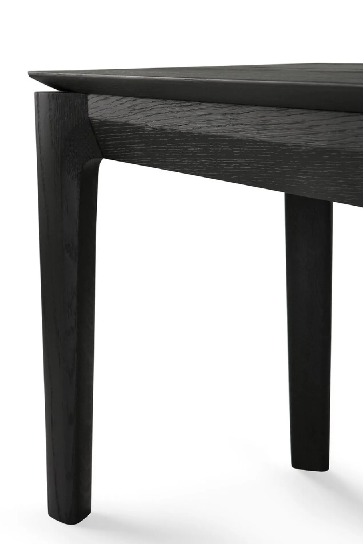 Bok bank - eiken zwart - 146cm