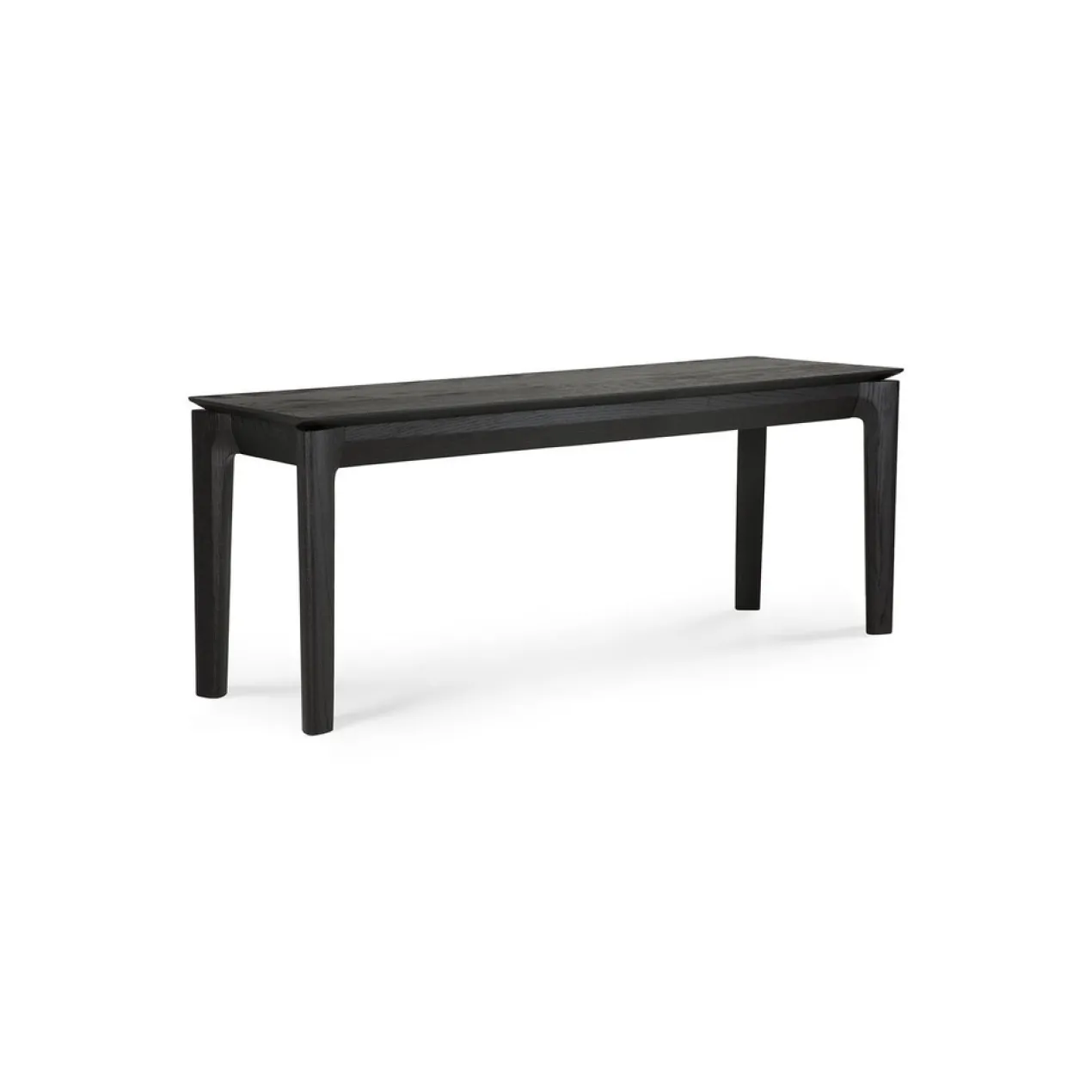 Bok bank - eiken zwart - 146cm