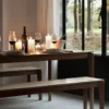 Bok bank - teak - 186cm - onbehandeld