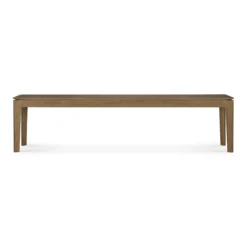 Bok bank - teak - 186cm - onbehandeld