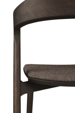 Bok stoel - bruin eiken - warm brown stof