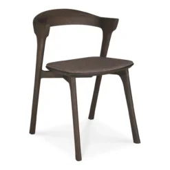 Bok stoel - bruin eiken - warm brown stof