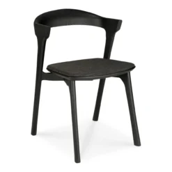 Bok stoel - eiken zwart - soft black stof