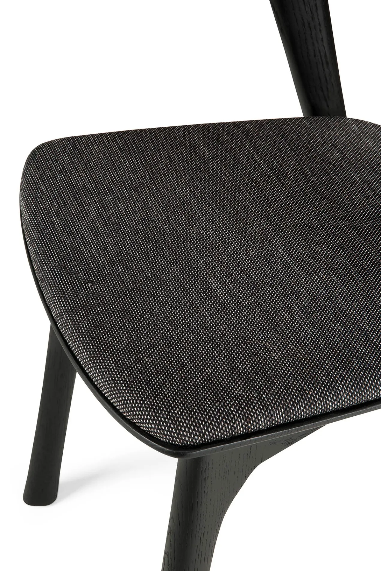 Bok stoel - eiken zwart - soft black stof