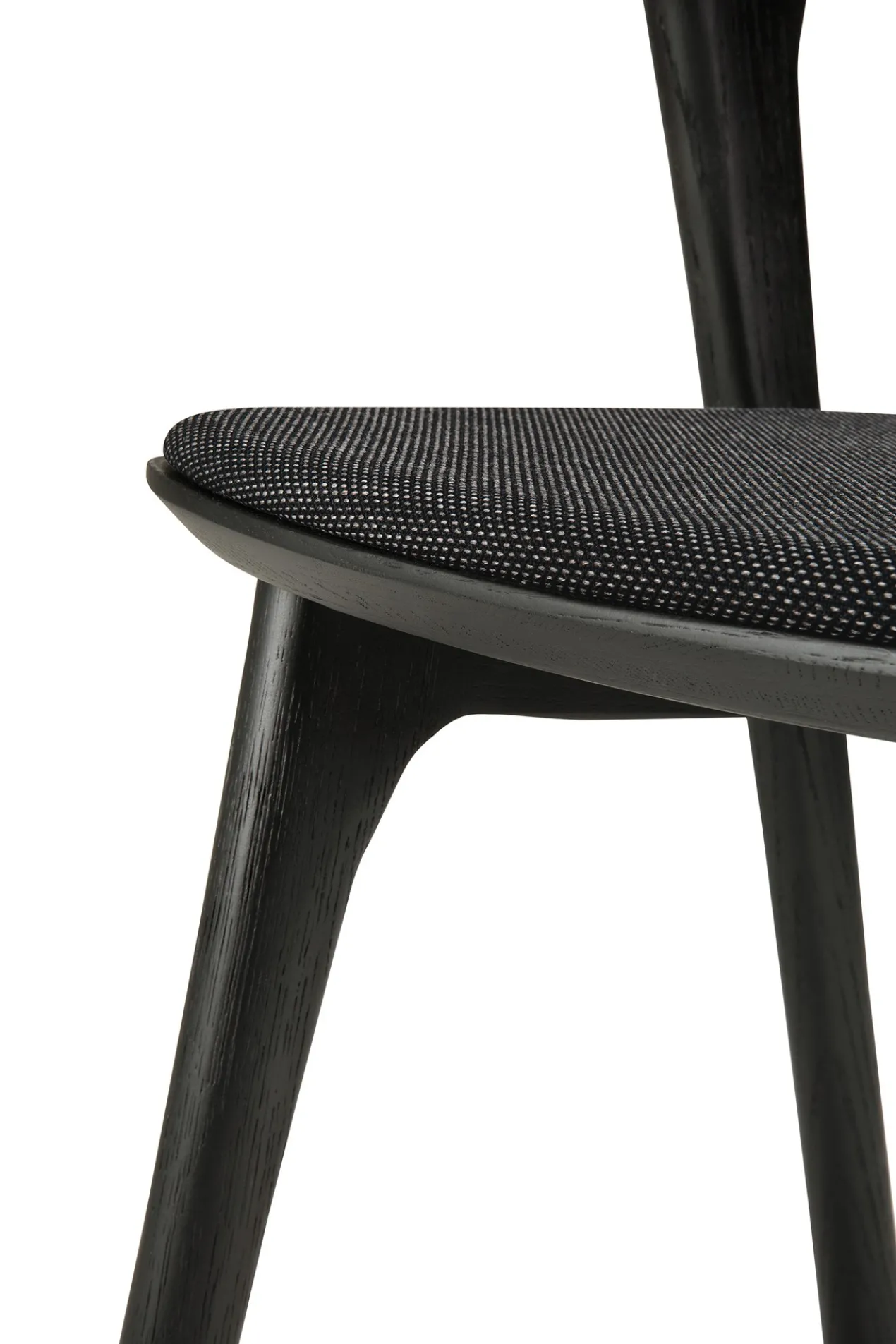 Bok stoel - eiken zwart - soft black stof