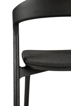 Bok stoel - eiken zwart - soft black stof