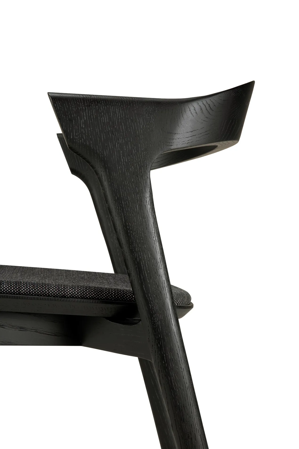Bok stoel - eiken zwart - soft black stof
