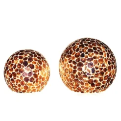 Bol Turtle gold capiz 30 cm