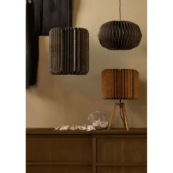 Bones hanglamp papier naturel/zwart