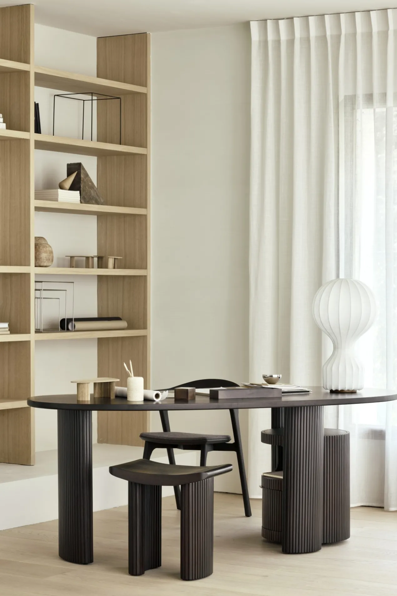 Boomerang bureau 200 - donker mahonie