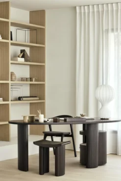 Boomerang bureau ladekast mahonie donkerbruin