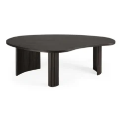 Boomerang koffietafel - donker mahonie - groot