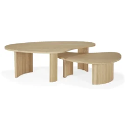 Boomerang koffietafel - eiken - klein