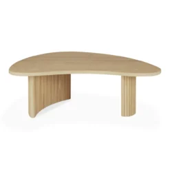 Boomerang koffietafel - eiken - klein
