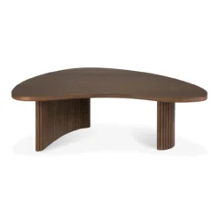 Boomerang koffietafel - teak bruin - klein