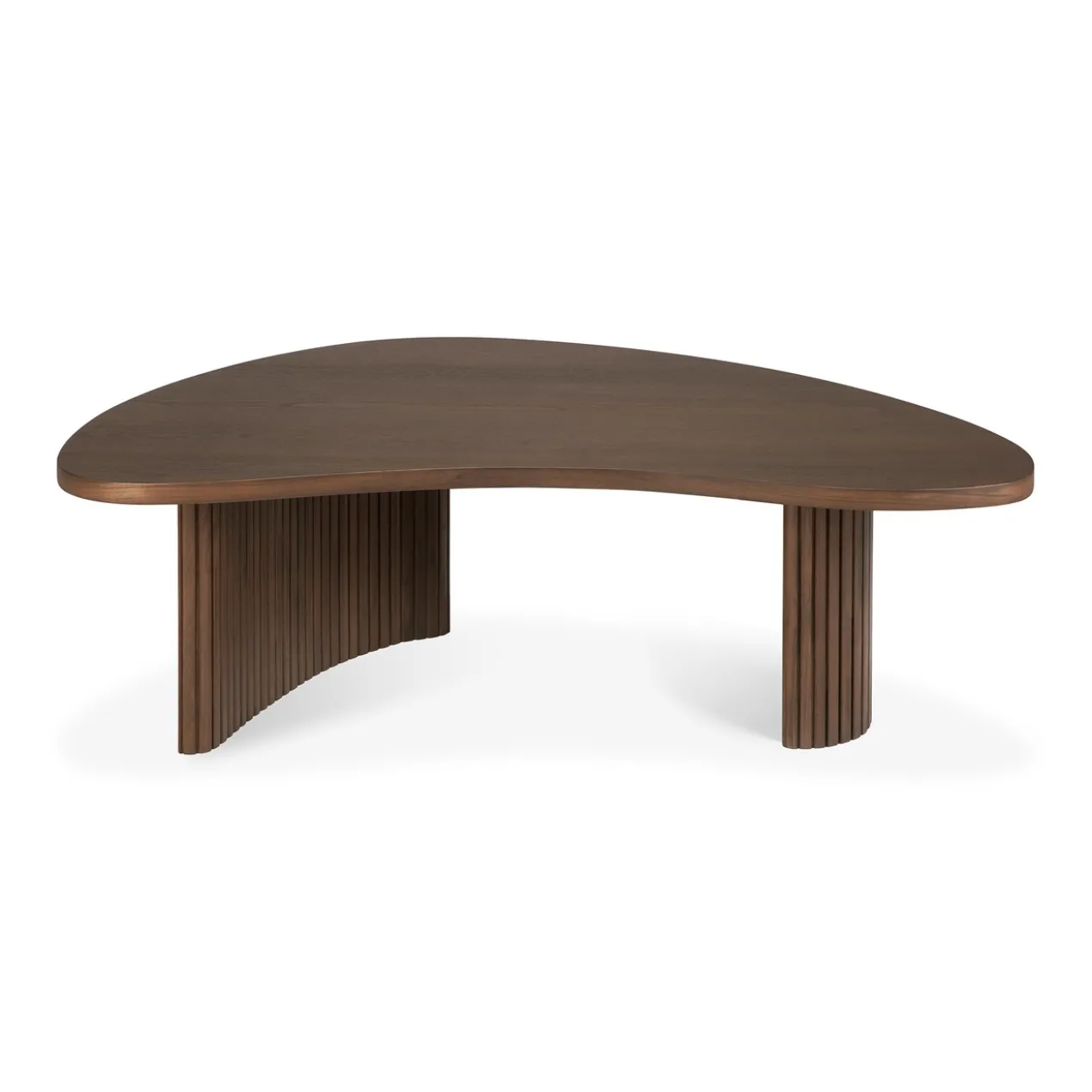 Boomerang koffietafel - teak bruin - klein