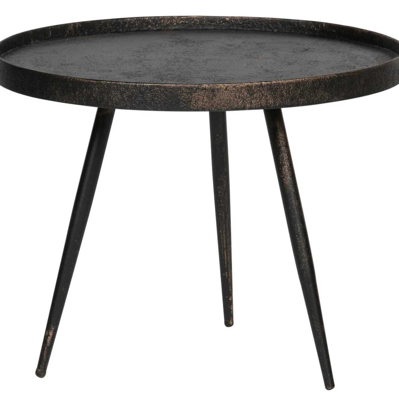 Bounds bijzettafel l hout/metaal antique goud 44xo58 cm