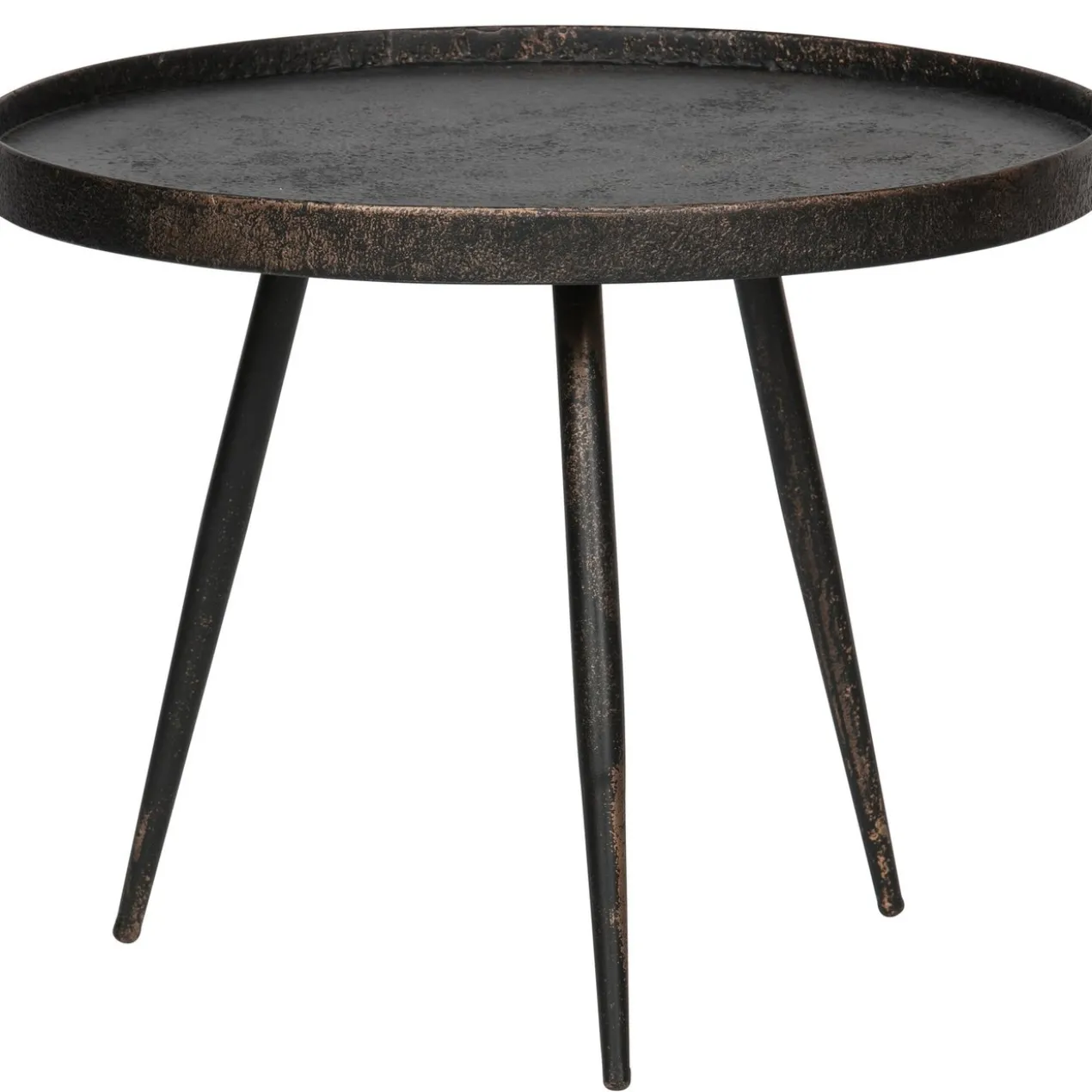 Bounds bijzettafel l hout/metaal antique goud 44xo58 cm