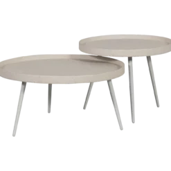 Bounds bijzettafel xl hout/metaal naturel 40xo76 cm