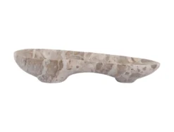 Bowl Organic large marble brown
