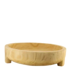 Bowl round paulownia