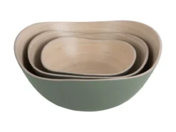 Bowl set Puro Organic bamboo jungle green