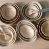 Bowl set Puro Organic bamboo white