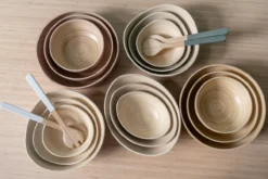 Bowl set Puro Organic bamboo white