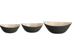 Bowl set Puro Oval bamboo black