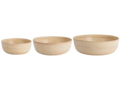 Bowl set Puro Round bamboo natural