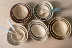 Bowl set Puro Round bamboo natural