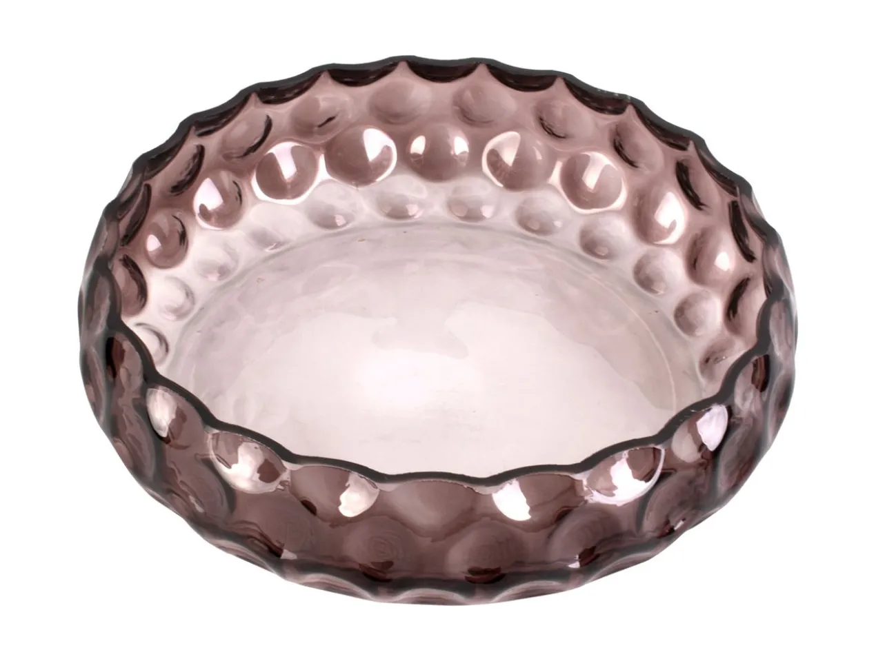 Bowl Speckles glass large chocolate brown