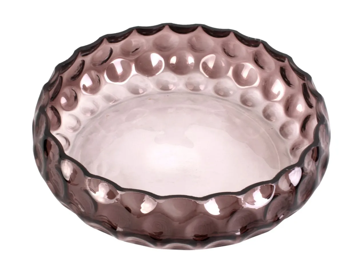 Bowl Speckles glass large chocolate brown