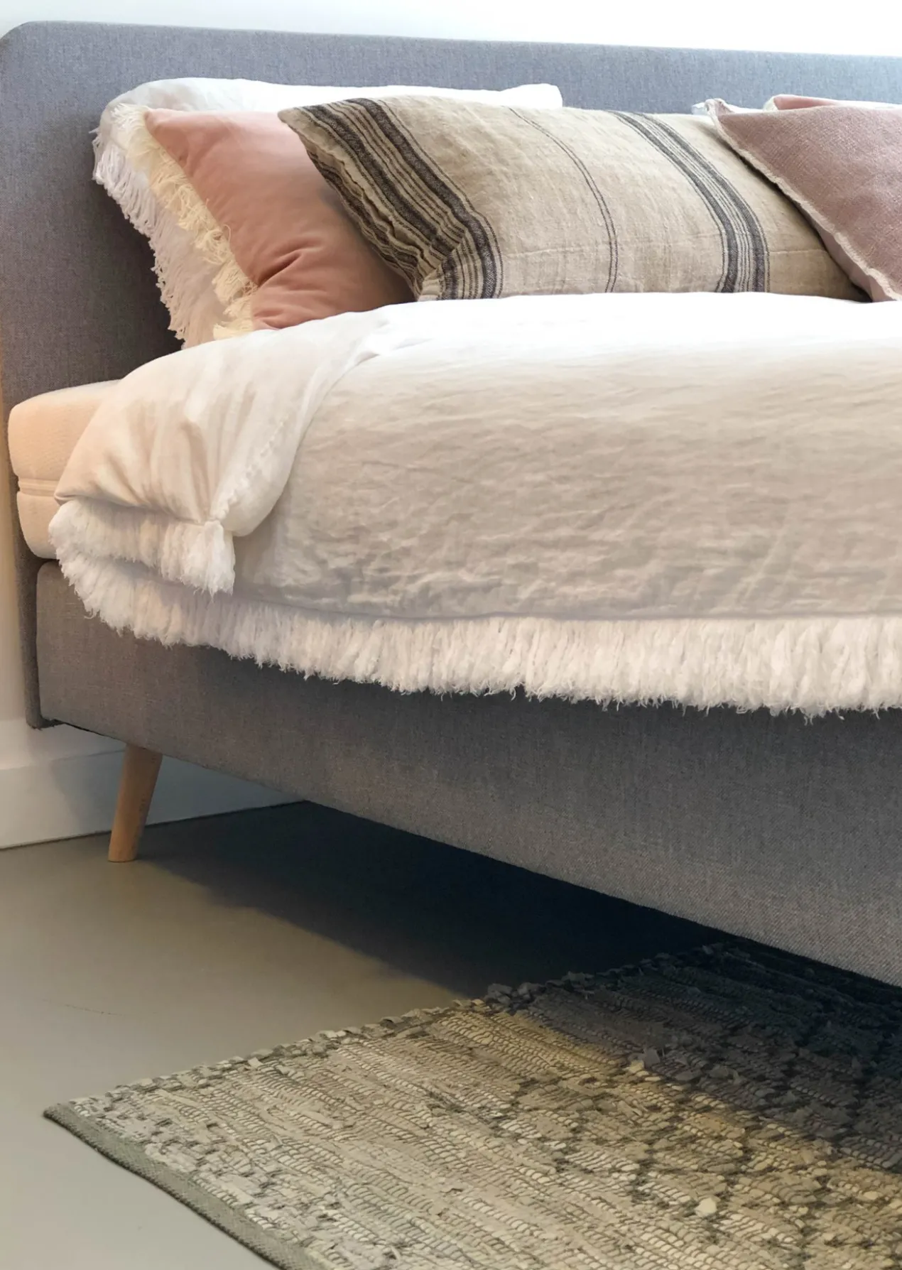 Boxspring Bjordal Grey 160x210