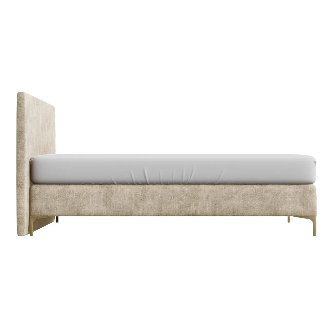 Boxspring Sparkle Velvet Natural 140x200 cm
