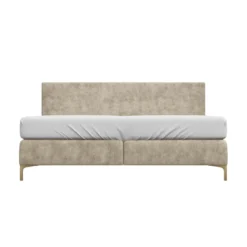 Boxspring Sparkle Velvet Natural 160x210 cm