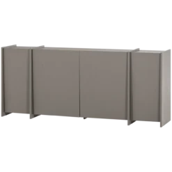 Brock dressoir 200 cm essen fineer warmgrijs [fsc]