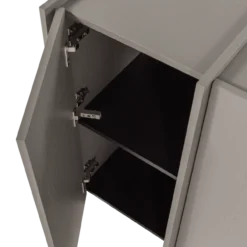 Brock dressoir 200 cm essen fineer warmgrijs [fsc]