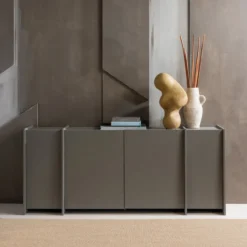 Brock dressoir 200 cm essen fineer warmgrijs [fsc]