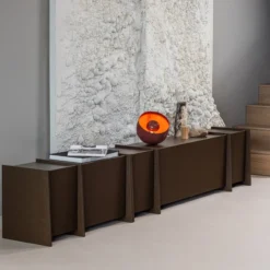 Brock tv meubel 200 cm essen fineer middenbruin [fsc]